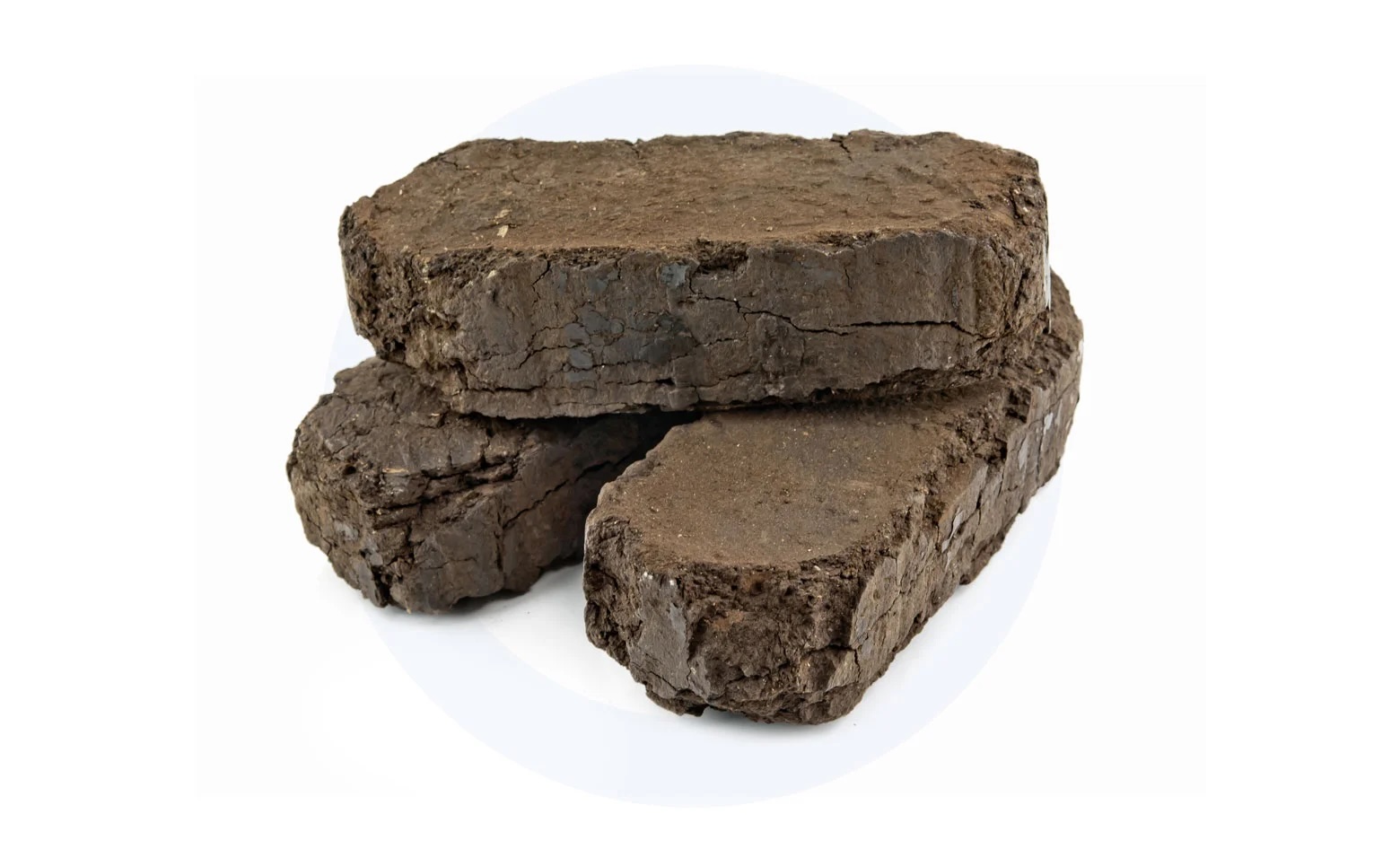Peat briquettes